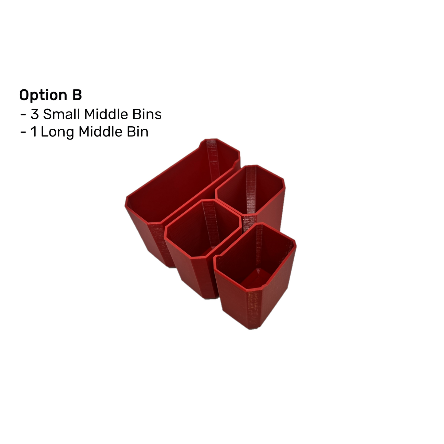 Middle Bins Multi Pieces for Milwaukee Packout 4 Piece