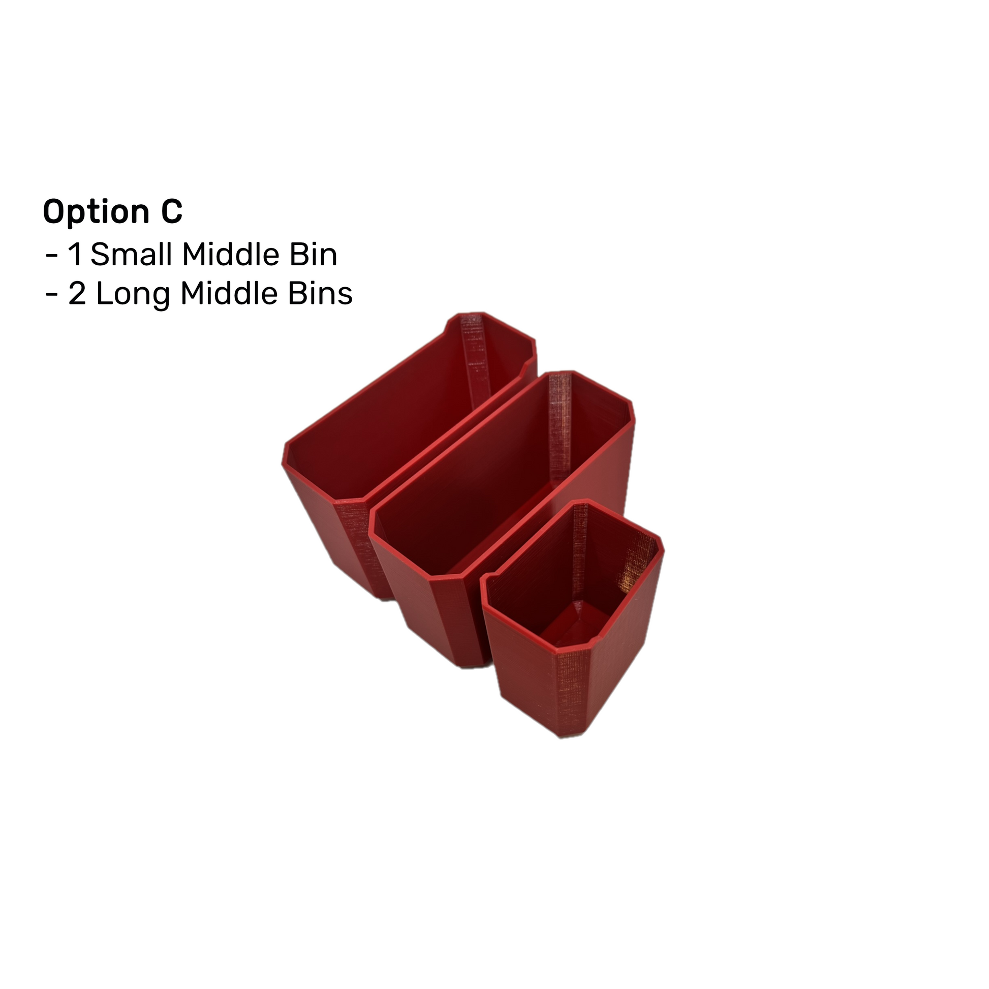 Middle Bins Multi Pieces for Milwaukee Packout 3 Pieces