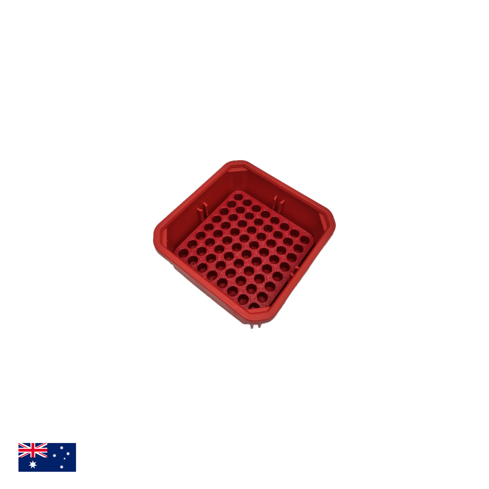 64 1/4" Hex Bit Holder for Milwaukee Packout Red With Bin