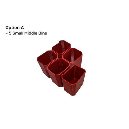 Middle Bins Multi Pieces for Milwaukee Packout 5 Piece