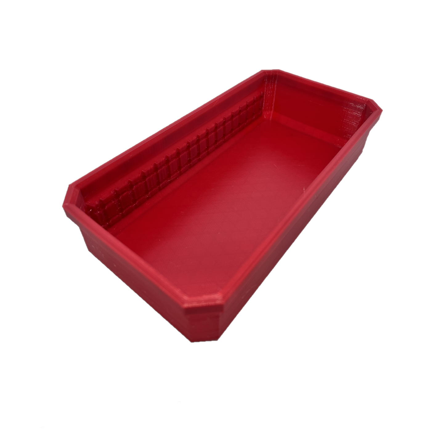 Red Long Bin With Bit Holder Mount for Milwaukee Packout