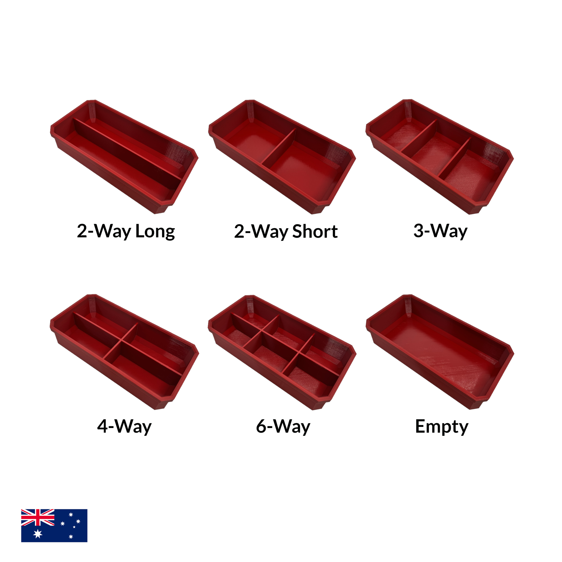 Long Divider Bin for Milwaukee Low Profile Packout Divider Options